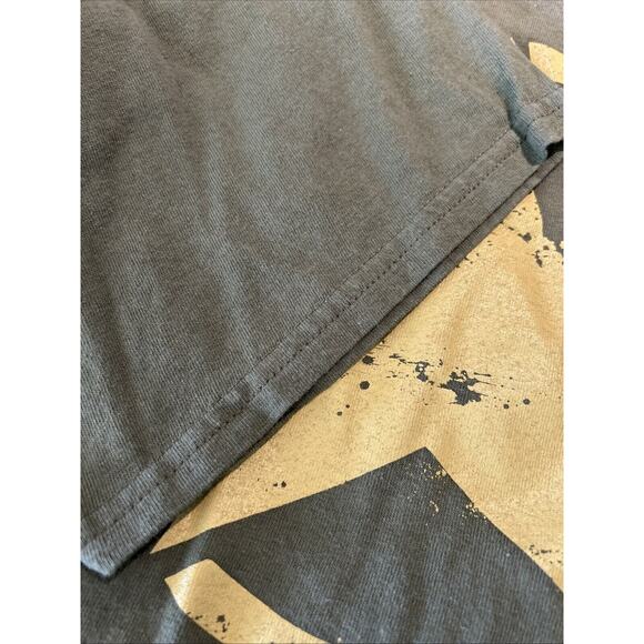 Army Star Military USA Flag‎ T-shirt XL Gildan Tag 100% Cotton Green - Picture 4 of 8